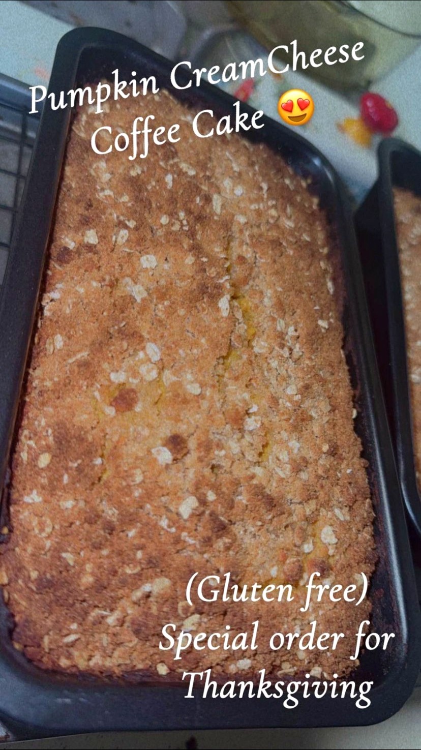 Pumpkin cream cheese coffee cake